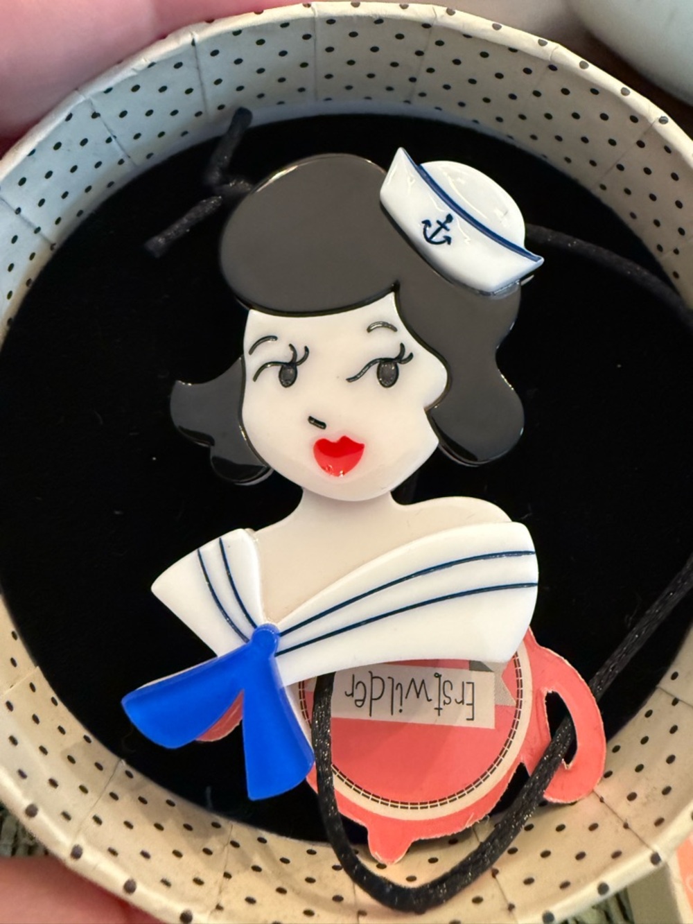 🚢 Erstwilder Ahoy! Sailor! Brooch Sailor Girl